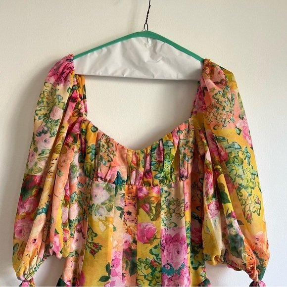 🍋 For Love And Lemons Nina Dress in Yellow - Picture 7 of 16